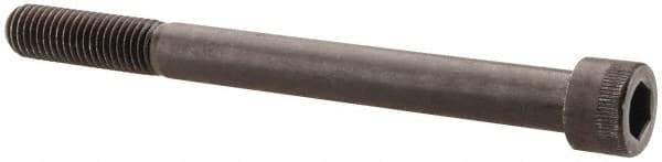 Made in USA - 5/8-11 UNC Hex Socket Drive, Socket Cap Screw - Alloy Steel, Black Oxide Finish, Partially Threaded, 7" Length Under Head - USA Tool & Supply