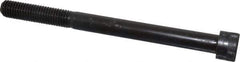 Made in USA - 5/8-11 UNC Hex Socket Drive, Socket Cap Screw - Alloy Steel, Black Oxide Finish, Partially Threaded, 7-1/2" Length Under Head - USA Tool & Supply