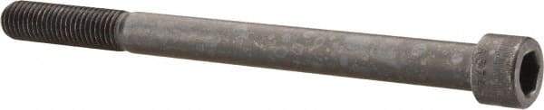 Made in USA - 5/8-11 UNC Hex Socket Drive, Socket Cap Screw - Alloy Steel, Black Oxide Finish, Partially Threaded, 8" Length Under Head - USA Tool & Supply