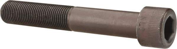 Made in USA - 5/8-18 UNF Hex Socket Drive, Socket Cap Screw - Alloy Steel, Black Oxide Finish, Partially Threaded, 4" Length Under Head - USA Tool & Supply