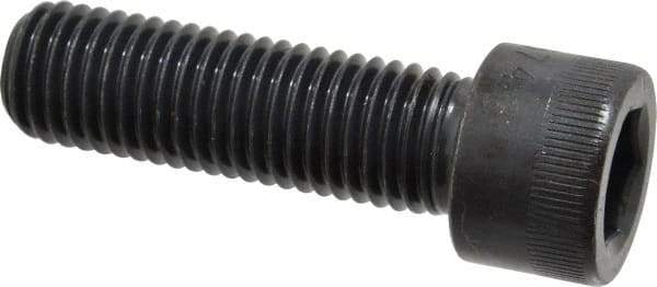 Made in USA - 3/4-10 UNC Hex Socket Drive, Socket Cap Screw - Alloy Steel, Black Oxide Finish, Fully Threaded, 2-1/2" Length Under Head - USA Tool & Supply