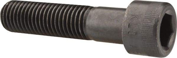 Made in USA - 3/4-10 UNC Hex Socket Drive, Socket Cap Screw - Alloy Steel, Black Oxide Finish, Partially Threaded, 3-1/4" Length Under Head - USA Tool & Supply