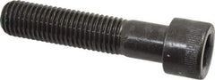 Made in USA - 3/4-10 UNC Hex Socket Drive, Socket Cap Screw - Alloy Steel, Black Oxide Finish, Partially Threaded, 3-1/2" Length Under Head - USA Tool & Supply