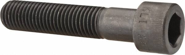 Made in USA - 3/4-10 UNC Hex Socket Drive, Socket Cap Screw - Alloy Steel, Black Oxide Finish, Partially Threaded, 3-3/4" Length Under Head - USA Tool & Supply