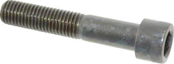Made in USA - 3/4-10 UNC Hex Socket Drive, Socket Cap Screw - Alloy Steel, Black Oxide Finish, Partially Threaded, 4" Length Under Head - USA Tool & Supply