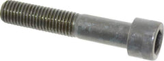 Made in USA - 3/4-10 UNC Hex Socket Drive, Socket Cap Screw - Alloy Steel, Black Oxide Finish, Partially Threaded, 4" Length Under Head - USA Tool & Supply