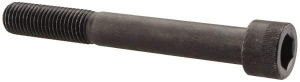 Made in USA - 3/4-10 UNC Hex Socket Drive, Socket Cap Screw - Alloy Steel, Black Oxide Finish, Partially Threaded, 6" Length Under Head - USA Tool & Supply