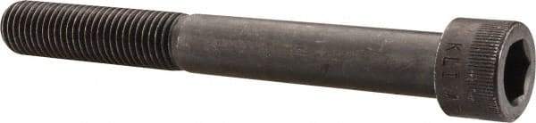 Made in USA - 3/4-10 UNC Hex Socket Drive, Socket Cap Screw - Alloy Steel, Black Oxide Finish, Partially Threaded, 6-1/2" Length Under Head - USA Tool & Supply