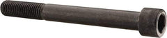 Made in USA - 3/4-10 UNC Hex Socket Drive, Socket Cap Screw - Alloy Steel, Black Oxide Finish, Partially Threaded, 7" Length Under Head - USA Tool & Supply