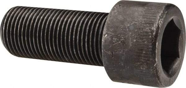 Made in USA - 3/4-16 UNF Hex Socket Drive, Socket Cap Screw - Alloy Steel, Black Oxide Finish, Fully Threaded, 1-3/4" Length Under Head - USA Tool & Supply