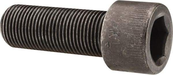 Made in USA - 3/4-16 UNF Hex Socket Drive, Socket Cap Screw - Alloy Steel, Black Oxide Finish, Fully Threaded, 2" Length Under Head - USA Tool & Supply
