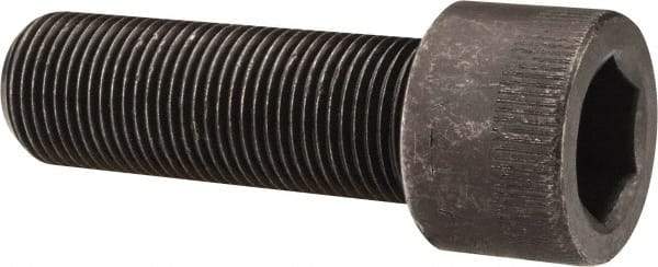 Made in USA - 3/4-16 UNF Hex Socket Drive, Socket Cap Screw - Alloy Steel, Black Oxide Finish, Fully Threaded, 2-1/4" Length Under Head - USA Tool & Supply