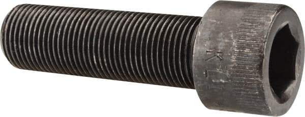 Made in USA - 3/4-16 UNF Hex Socket Drive, Socket Cap Screw - Alloy Steel, Black Oxide Finish, Fully Threaded, 2-1/2" Length Under Head - USA Tool & Supply