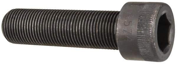 Made in USA - 3/4-16 UNF Hex Socket Drive, Socket Cap Screw - Alloy Steel, Black Oxide Finish, Fully Threaded, 2-3/4" Length Under Head - USA Tool & Supply