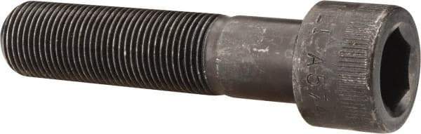 Made in USA - 3/4-16 UNF Hex Socket Drive, Socket Cap Screw - Alloy Steel, Black Oxide Finish, Partially Threaded, 3-1/4" Length Under Head - USA Tool & Supply