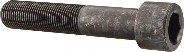 Made in USA - 3/4-16 UNF Hex Socket Drive, Socket Cap Screw - Alloy Steel, Black Oxide Finish, Partially Threaded, 4" Length Under Head - USA Tool & Supply