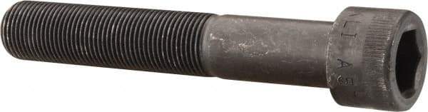 Made in USA - 3/4-16 UNF Hex Socket Drive, Socket Cap Screw - Alloy Steel, Black Oxide Finish, Partially Threaded, 4-1/2" Length Under Head - USA Tool & Supply
