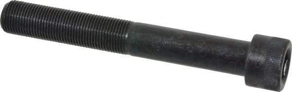 Made in USA - 3/4-16 UNF Hex Socket Drive, Socket Cap Screw - Alloy Steel, Black Oxide Finish, Partially Threaded, 5-1/2" Length Under Head - USA Tool & Supply