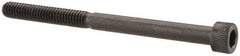 Made in USA - #8-32 UNC Hex Socket Drive, Socket Cap Screw - Alloy Steel, Black Oxide Finish, Partially Threaded, 2-1/4" Length Under Head - USA Tool & Supply