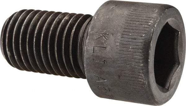 Made in USA - 7/8-9 UNC Hex Socket Drive, Socket Cap Screw - Alloy Steel, Black Oxide Finish, Fully Threaded, 1-1/2" Length Under Head - USA Tool & Supply