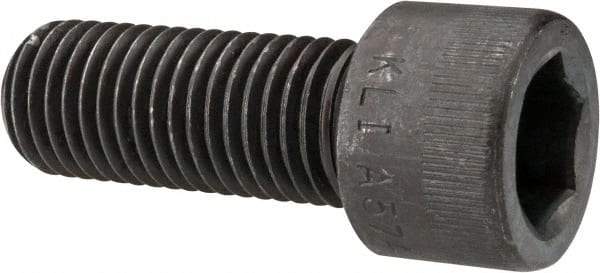 Made in USA - 7/8-9 UNC Hex Socket Drive, Socket Cap Screw - Alloy Steel, Black Oxide Finish, Fully Threaded, 2-1/4" Length Under Head - USA Tool & Supply