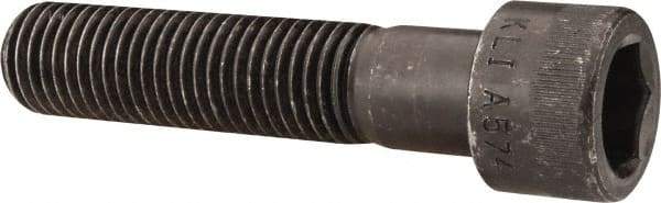 Made in USA - 7/8-9 UNC Hex Socket Drive, Socket Cap Screw - Alloy Steel, Black Oxide Finish, Partially Threaded, 4" Length Under Head - USA Tool & Supply