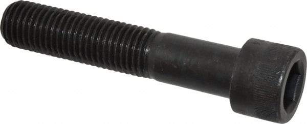 Made in USA - 7/8-9 UNC Hex Socket Drive, Socket Cap Screw - Alloy Steel, Black Oxide Finish, Partially Threaded, 4-1/2" Length Under Head - USA Tool & Supply