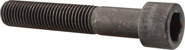 Made in USA - 7/8-9 UNC Hex Socket Drive, Socket Cap Screw - Alloy Steel, Black Oxide Finish, Partially Threaded, 5" Length Under Head - USA Tool & Supply