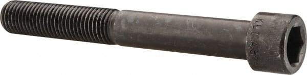 Made in USA - 7/8-9 UNC Hex Socket Drive, Socket Cap Screw - Alloy Steel, Black Oxide Finish, Partially Threaded, 7" Length Under Head - USA Tool & Supply