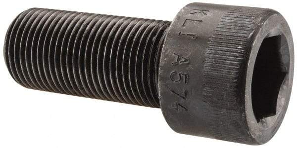Made in USA - 7/8-14 UNF Hex Socket Drive, Socket Cap Screw - Alloy Steel, Black Oxide Finish, Partially Threaded, 2" Length Under Head - USA Tool & Supply