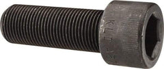 Made in USA - 7/8-14 UNF Hex Socket Drive, Socket Cap Screw - Alloy Steel, Black Oxide Finish, Fully Threaded, 2-1/2" Length Under Head - USA Tool & Supply