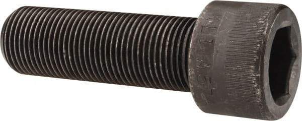 Made in USA - 7/8-14 UNF Hex Socket Drive, Socket Cap Screw - Alloy Steel, Black Oxide Finish, Fully Threaded, 2-3/4" Length Under Head - USA Tool & Supply