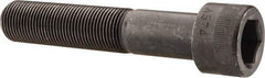 Made in USA - 7/8-14 UNF Hex Socket Drive, Socket Cap Screw - Alloy Steel, Black Oxide Finish, Partially Threaded, 4-1/2" Length Under Head - USA Tool & Supply
