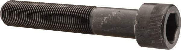 Made in USA - 7/8-14 UNF Hex Socket Drive, Socket Cap Screw - Alloy Steel, Black Oxide Finish, Partially Threaded, 5" Length Under Head - USA Tool & Supply