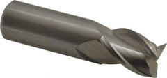 Kennametal - 3/4", 7/8" LOC, 3/4" Shank Diam, 3" OAL, 3 Flute, Solid Carbide Square End Mill - Single End, Uncoated, Spiral Flute, 37° Helix, Centercutting, Right Hand Cut, Right Hand Flute, Series AADE - USA Tool & Supply