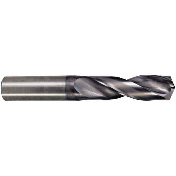 M.A. Ford - 5.7mm 142° Spiral Flute Solid Carbide Screw Machine Drill Bit - USA Tool & Supply