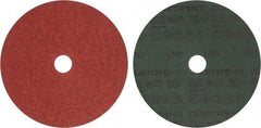3M - 7" Diam 7/8" Hole 36 Grit Fiber Disc - Very Coarse Grade, Ceramic, 8,600 Max RPM, Series 987C - USA Tool & Supply
