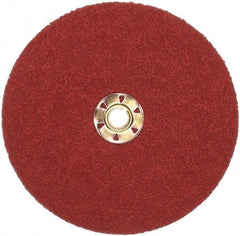 3M - 7" Diam 36 Grit Fiber Disc - Very Coarse Grade, Ceramic, 8,600 Max RPM, Series 987C - USA Tool & Supply
