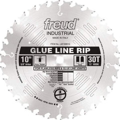 Freud - 10" Diam, 5/8" Arbor Hole Diam, 30 Tooth Wet & Dry Cut Saw Blade - Carbide-Tipped, Standard Round Arbor - USA Tool & Supply