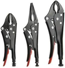 Proto - 3 Piece Locking Plier Set - Comes in Pouch - USA Tool & Supply