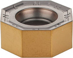 Iscar - ONMU050505 MM Grade IC330 Carbide Milling Insert - TiCN/TiN Finish, 0.2047" Thick, 13mm Inscribed Circle, 0.5mm Corner Radius - USA Tool & Supply