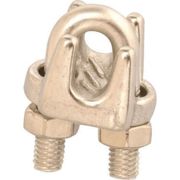 Campbell - Wire Rope Hardware & Accessories Type: Wire Rope Clip For Rope Diameter: 1/8 (Inch) - USA Tool & Supply