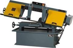 Enco - 9 x 16" Max Capacity, Manual Step Pulley Horizontal Bandsaw - 50, 125, 200 & 275 SFPM Blade Speed, 220 Volts, 45°, 1 hp, 1 Phase - USA Tool & Supply