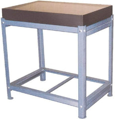 Value Collection - 36" Long x 24" Wide x 36" High, Grade B Granite & Steel Inspection Surface Plate Stand with Surface Plate - Includes 640-0160 Surface Plate, 640-1020 Stand - USA Tool & Supply