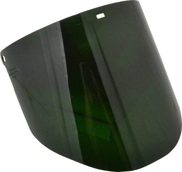 3M - Green Polycarbonate Welding Window - 9" High x 14-1/2" Wide x 0.08" Thick, Shade 5, Compatible with Aearo AOSafety 82500 & 82501 Headgear - USA Tool & Supply