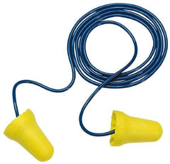 3M - Disposable, Corded, 28 dB, Taper Flare Earplugs - Yellow, 200 Pairs - USA Tool & Supply