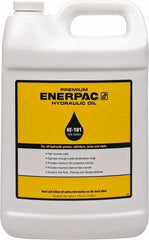 Enerpac - 1 Gal Bottle, Mineral Hydraulic Oil - ISO 32, <12,000 SUS at 0°F, 150 to 165 SUS at 100°F, 42 to 45 SUS at 210°F - USA Tool & Supply