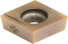 Sumitomo - CCGT32.5.001 FX Grade AC530U Carbide Turning Insert - TiAlN/AlCrN Finish, 80° Diamond, 3/8" Inscr Circle, 5/32" Thick, 0.0039" Corner Radius - USA Tool & Supply