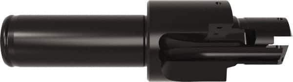 Allied Machine and Engineering - ISO 11926-1, MS 16142, SAE J1926-1 Standard, 3/4-16" Thread, 8 Tube Dash Number, 15° Porting Angle, 11/16" Pilot Diam, 3/4" Shank Diam, Indexable Spade Blade Insert Porting Tool - 2 Porting Inserts, 4.201" Overall Length - USA Tool & Supply