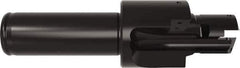 Allied Machine and Engineering - ISO 11926-1, MS 16142, SAE J1926-1 Standard, 3/4-16" Thread, 8 Tube Dash Number, 15° Porting Angle, 11/16" Pilot Diam, 3/4" Shank Diam, Indexable Spade Blade Insert Porting Tool - 2 Porting Inserts, 4.201" Overall Length - USA Tool & Supply